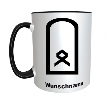 Kaffeetasse Bundeswehr Dienstgrad m. Wunschname